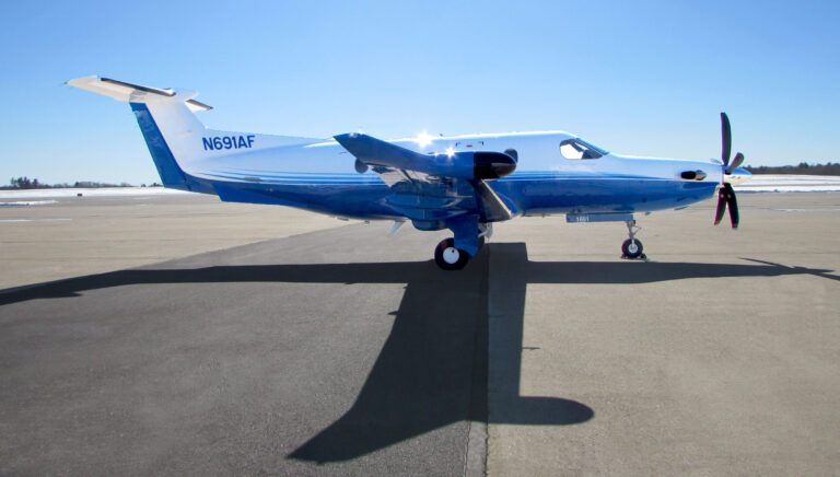 Pilatus PC-12 turboprop plane part of the Pilatus fractional ownership program