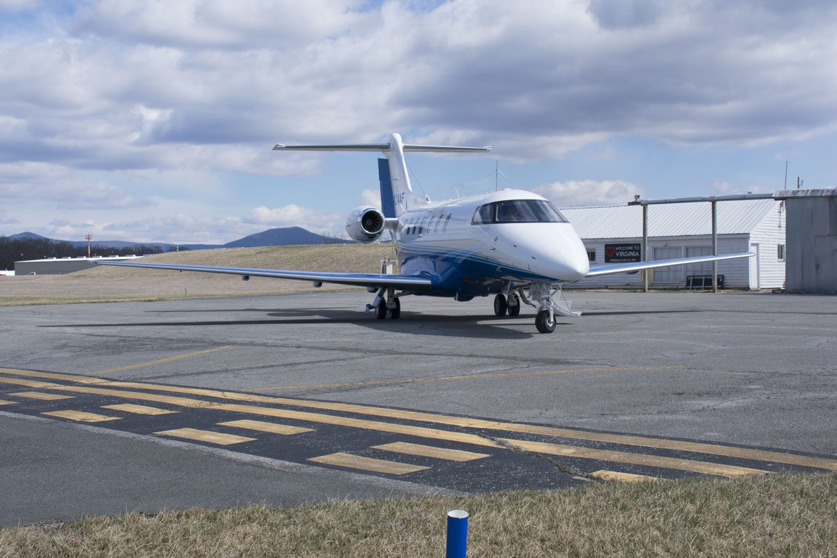The PlaneSense PC-24 jet at Luray Caverns Airport (LUA) in Virginia