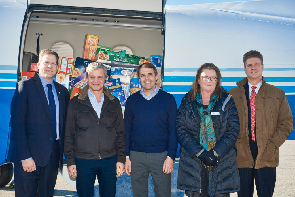 PlaneSense's food donations for NH Food Bank