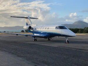 PC-24 Jet Lands in Nevis