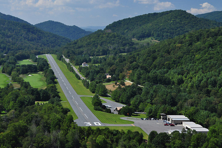  Elk River’s on-site private airport.