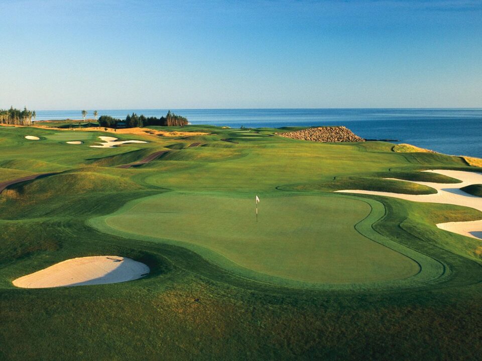 Golf course in Nova Scotia as part of PlaneSense's private jets to fly-in resorts