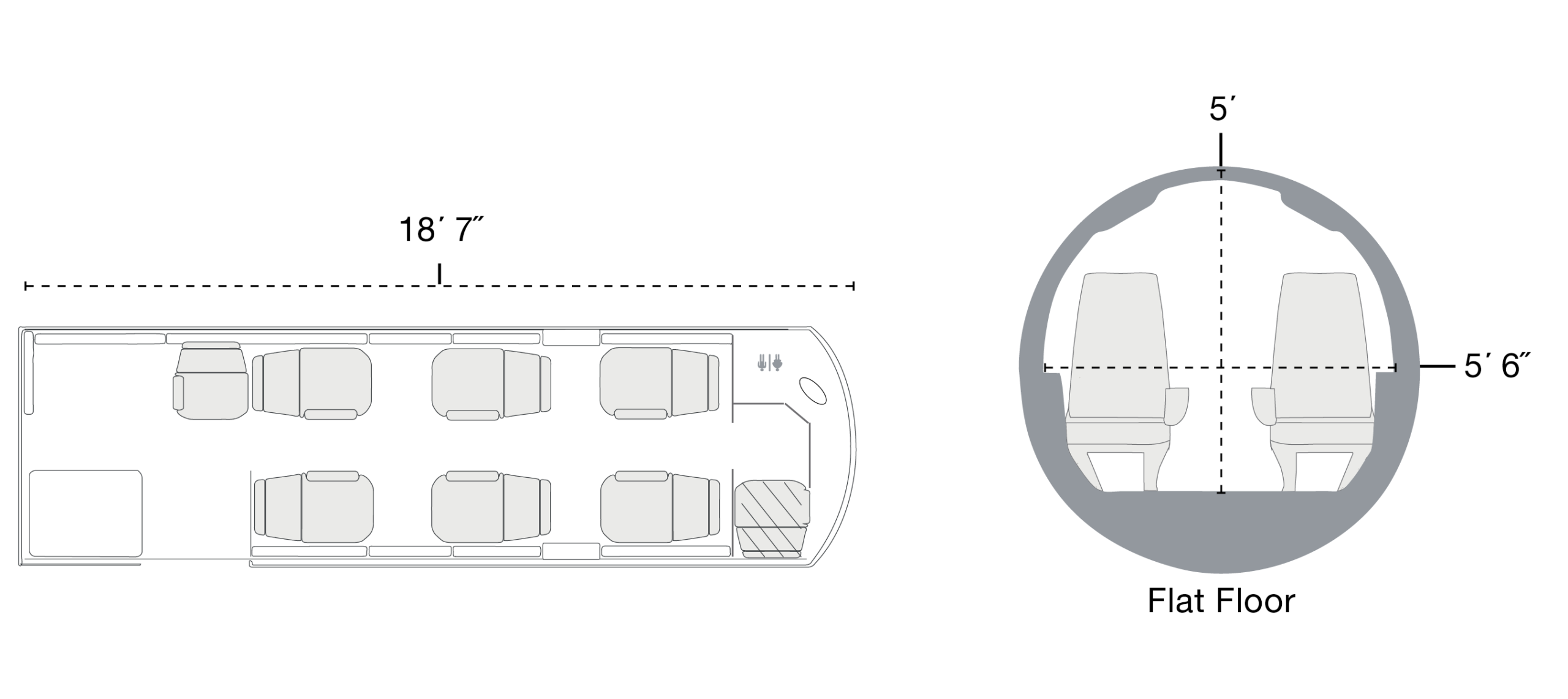 Phenom 300 Cabin Size